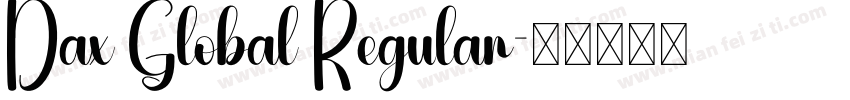Dax Global Regular字体转换